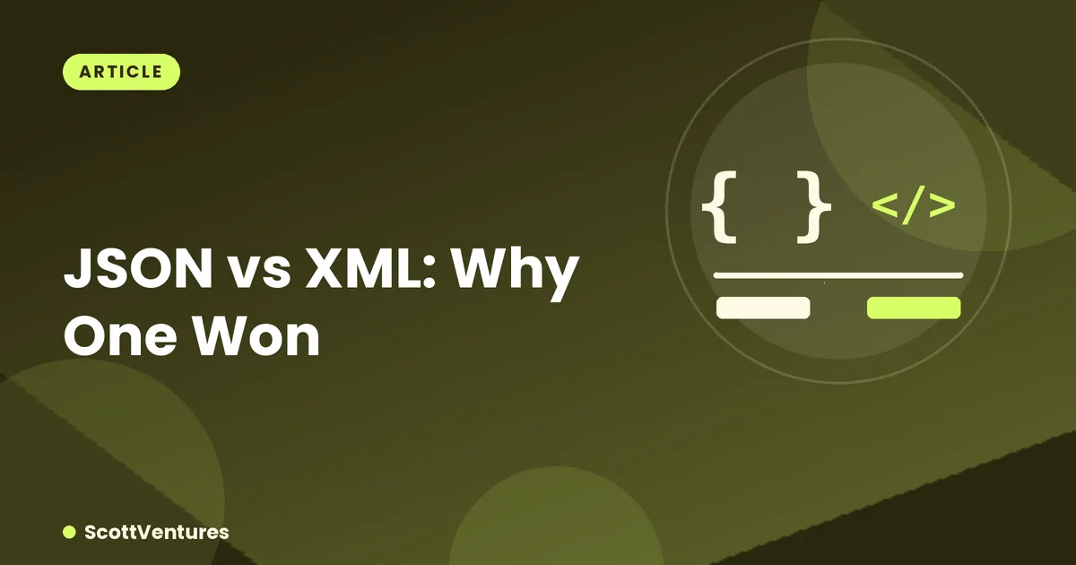 Cover: JSON vs XML: Why One Won