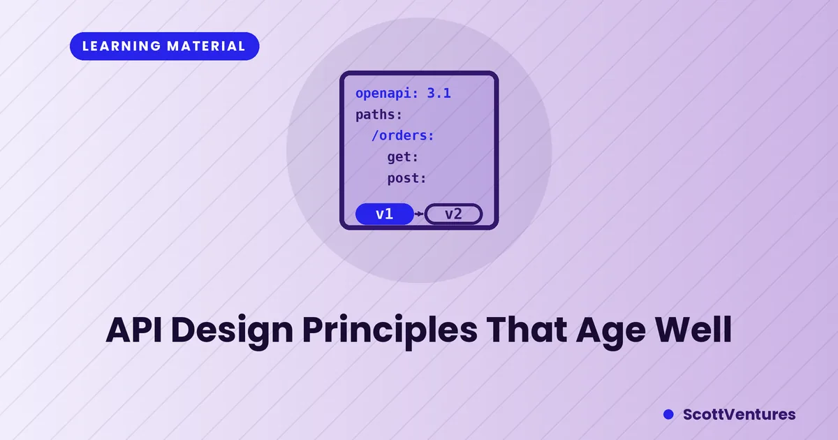 Cover: API Design Principles That Age Well