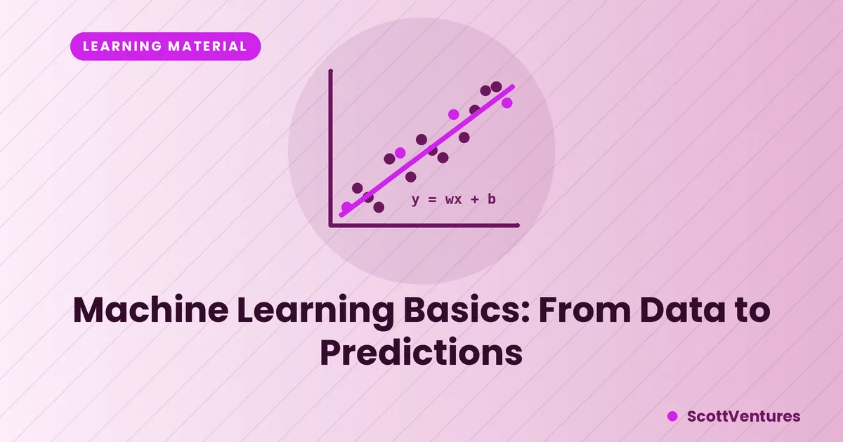 Cover: Machine Learning Basics: From Data to Predictions