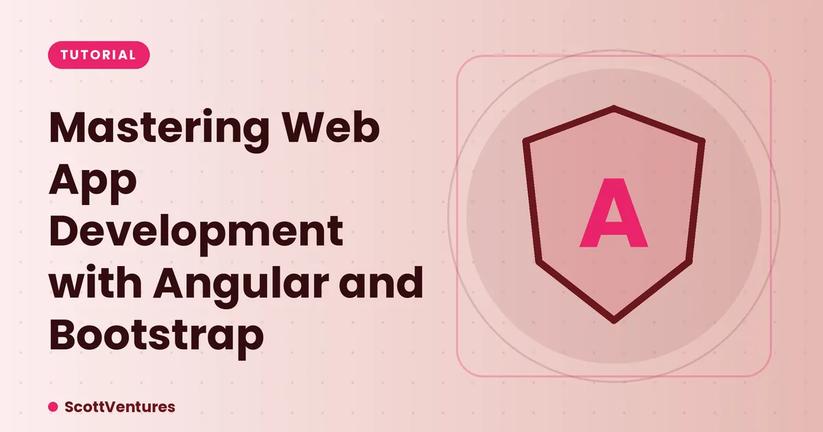 Cover: Mastering Web App Development with Angular and Bootstrap