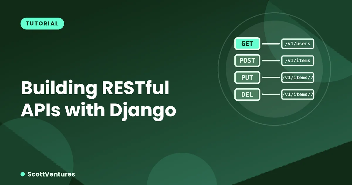 Cover: ScottVentures - Building RESTful APIs with Django