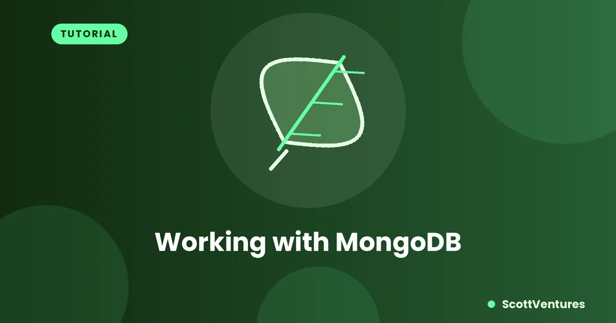 Cover: Working with MongoDB