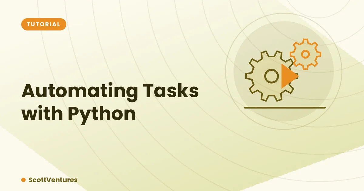Cover: Automating Tasks with Python