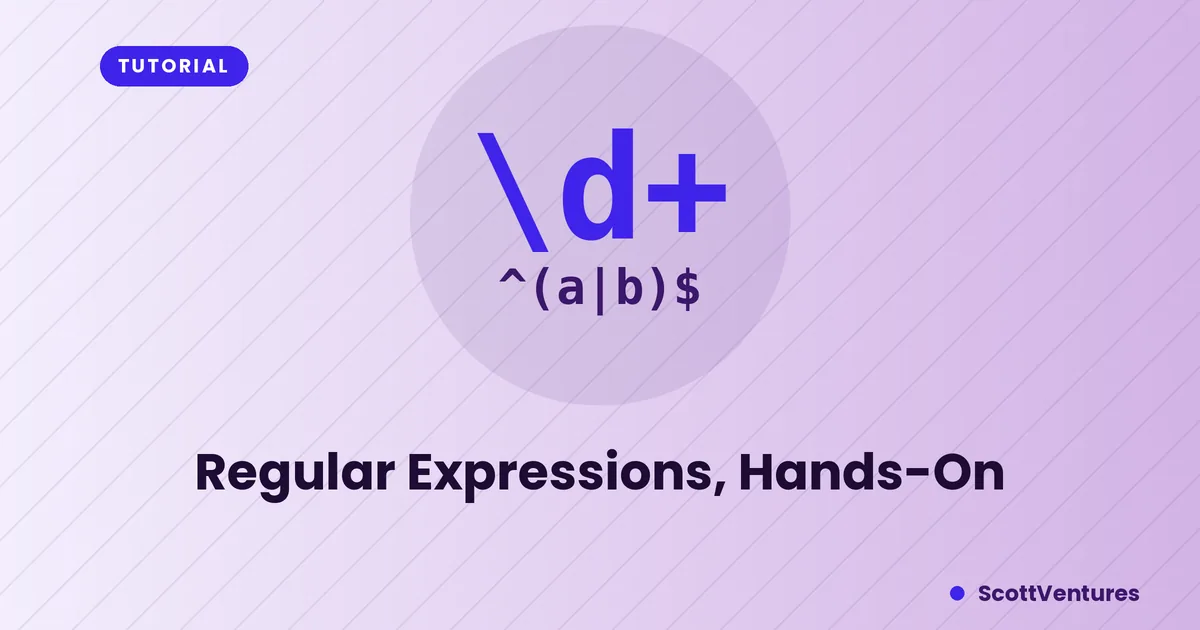 Cover: Regular Expressions, Hands-On