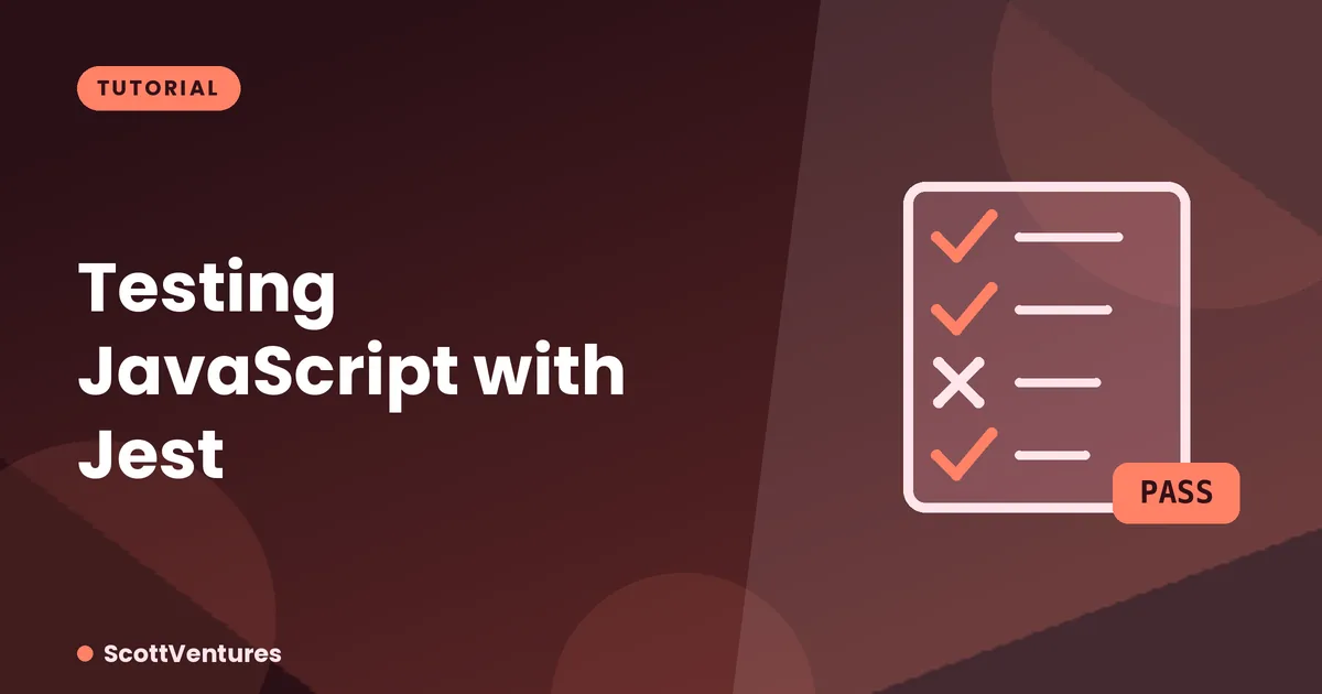 Cover: Testing JavaScript with Jest